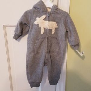 One pc Grey Fleece